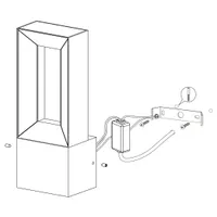 VÄLISVALGUSTI EGLO RIFORANO SEINALE IP44 220V MUST/VALGE