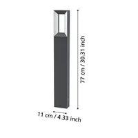 VÄLISVALGUSTI EGLO RIFORANO SUUR POST IP54 220V MUST/VALGE