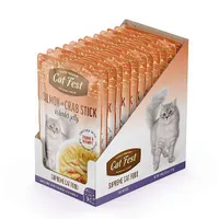 MÄRGTOIT KASSIDELE CATFEST LÕHE JA KRABIPULGAD ŽELEES 12X70G