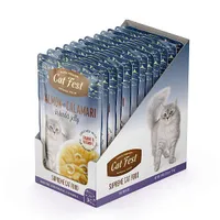 MÄRGTOIT KASSIDELE CATFEST LÕHE JA KALMAAR ŽELEES 12X70G