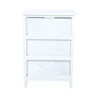 KUMMUT MIHKLI 3-SAHTLIGA 40X29X58CM, VALGE