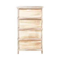 KUMMUT KASEKE 4-SAHTLIGA 40X29X73CM, NATURAALNE