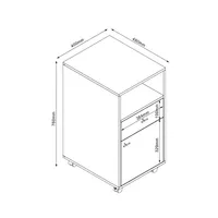 KUMMUT LESTER 40X48XH76CM, MELAMIIN