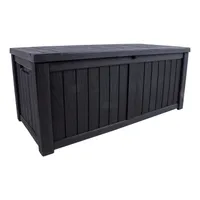 SÄILITUSKAST PRAIA 143X67,5X60,5CM/450L, MUST PLASTIK