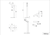 LED LAUALAMP TRIO 3000K 185LM MATT MUST