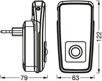 ÖÖVALGUSTILEDVANCE LUNETTA TORCH INDUCTIVE SENSOR 2W VALGE