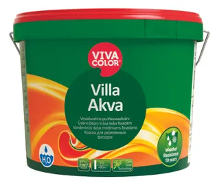VÄRV VILLA AKVA VALGE 9L A MATT