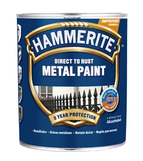 METALLIVÄRV HAMMERITE SMOOTH 5L VALGE LÄIKIV