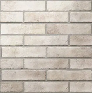 KERAAMILINE SEINAPLAAT BRICKSTYLE STRAND WHITE 6X25CM