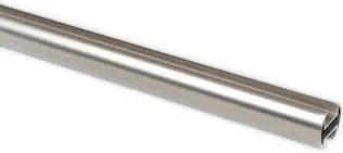 KARDINAPUUTORU "ASPEN" 1,6M Ø19MM SATIIN NIKKEL