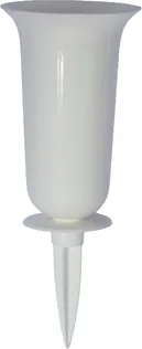HAUAVAAS FORM-PLASTIC DAMA 13X37CM VALGE