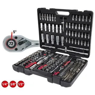 PADRUNIKOMPLEKT KS TOOLS CHROMEPLUS 1/4-3/8-1/2´´, 195-OSA