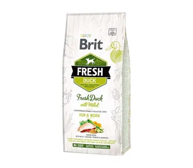 KUIVTOIT BRIT FRESH KOERTELE RUN&WORK PARDI JA HIRSIGA 12KG