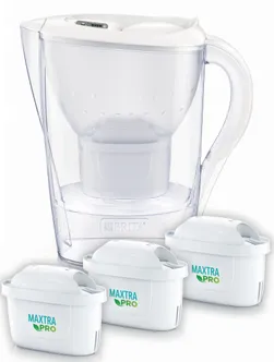 VEEFILTERKANN BRITA MARELLA +3 MXPRO FILTRIT 2,4L VALGE