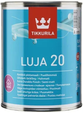 SEINAVÄRV TIKKURILA LUJA 20 0,9L VALGE (A) POOLMATT