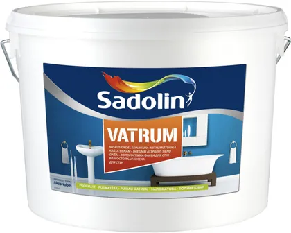 NIISKUSKINDEL SEINAVÄRV SADOLIN VATRUM 5L VALGE POOLMATT