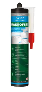 SANITAARSILIKOON MAKROFLEX SA 102 TRANSPARENT 300ML