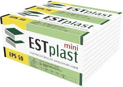 VAHTPLAST ESTPLAST EPS 50 MINI 1000X600X50MM 10TK/6M²