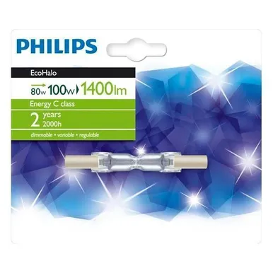 HALOGEENLAMP ECOHALO J-78 80W R7S 230V PHILIPS