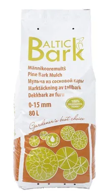 KOOREMULTSH MÄNNIKOOR BALTIC BARK 0-15MM 80L/KOTIS