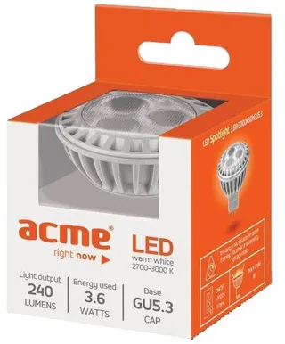 LED LAMP 3,6W GU5.3 12V 3000KSPOTLIGHT ACME