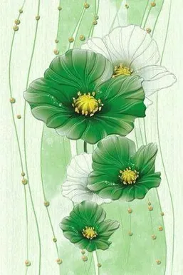KERAAMILINE DEKOORPLAAT GOLDEN TILE MARGARITA GREEN 20X30CM