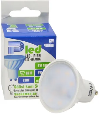 LEDLAMP 6W 460LM PAR16 GU10 PLED