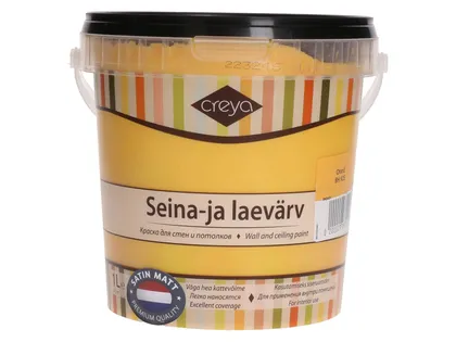 SEINA- JA LAEVÄRV CREYA 1L ORANŽ (BH 925) SIIDMATT