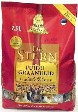LEMMIKLOOMA PUIDUGRAANULID DR.STERN 7,5L