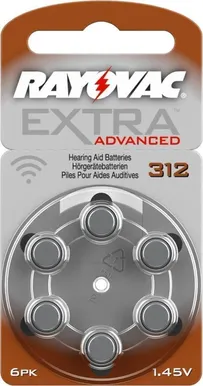 PATAREI RAYOVAC EXTRA ADVANCED 312 6TK PAKIS