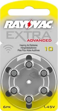 PATAREI RAYOVAC EXTRA ADVANCED 10 6TK PAKIS