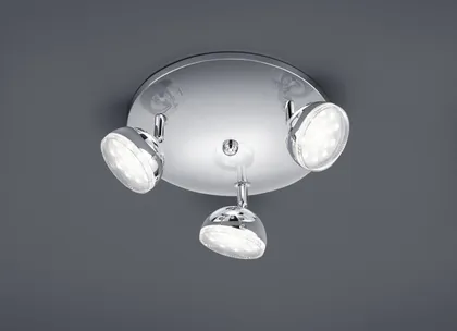 KOHTVALGUSTI TRIO TONDO KROOM 3X3,8W LED