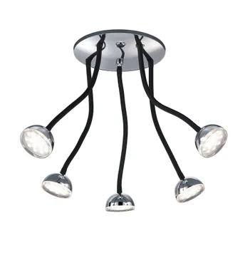 KOHTVALGUSTI TRIO TONDO KROOM 5X3,8W LED