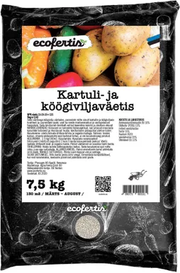 VÄETIS KARTULITELE JA KÖÖGIVILJADELE ECOFERTIS 7,5KG