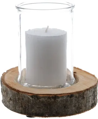 KÜÜNAL PUIDUST ALUSEGA POLAR Ø68X80MM 48H VALGE