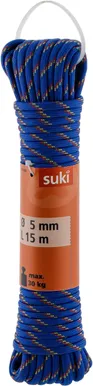 KÖIS SUKI FUN POLÜPROPÜLEEN 5MMX15M SININE/PUNANE/KOLLANE