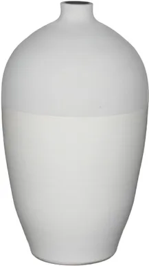 LILLEPOTIÜMBRIS MICA DECORATIONS KARI BOTTLE ROUND WHITE - H33XØ19CM VALGE