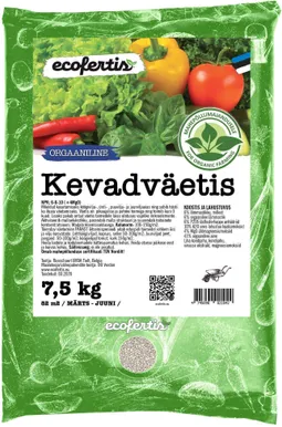 ORGAANILINE KEVADVÄETIS ECOFERTIS 7,5KG