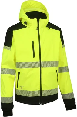 SOFTSHELL JOPE PALERMO PESSO KÕRGNÄHTAV KOLLANE MUST XL