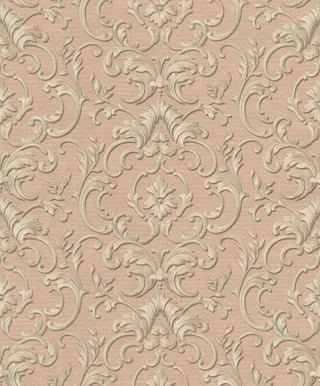 TAPEET VIA VENETO VV3203 0,53X10,05M ORNAMENT/ROOSA TAUST