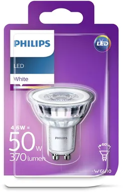 LED LAMP 4,6 -50W GU10 370LM 3000K 60?