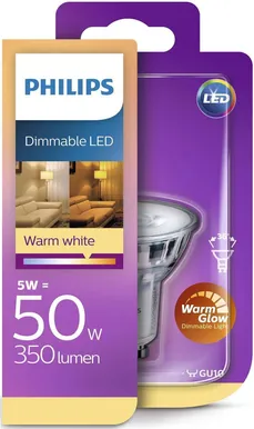 LED LAMP 5,5 -50W GU10 350LM 2000-2700K DIM WG