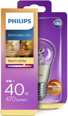 LED LAMP 6-40W E27 P48 470LM 2000-2700K DIM WG