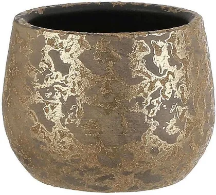 ÜMBRISPOTT CLEMENTE Ø16,5X13CM KULDNE