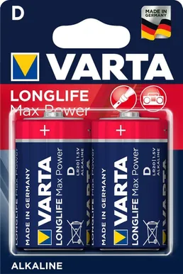 PATAREI VARTA LONGLIFE MAX POWER D 2TK PAKIS