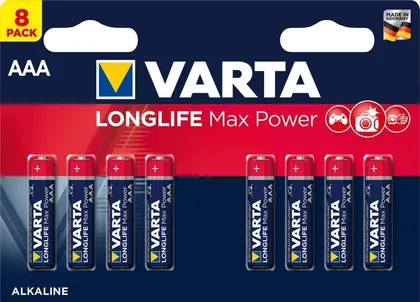 PATAREI VARTA LONGLIFE MAX POWER AAA 8TK PAKIS