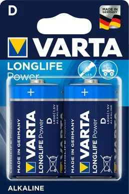 PATAREI VARTA LONGLIFE POWER D 2TK PAKIS