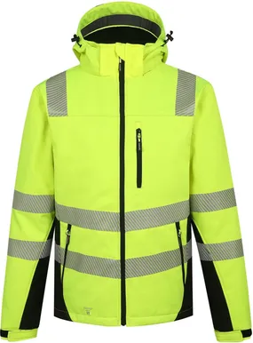 TALVE SOFTSHELL PESSO HI-VIS, CALGARY, KOLLANE 2XL