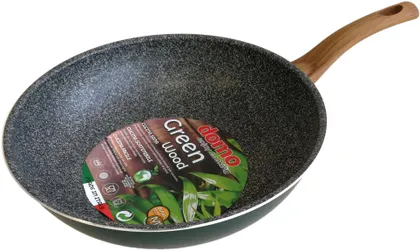 WOK-PANN DOMO GREEN WOOD 28CM/2MM