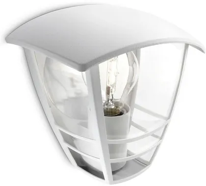 VÄLISVALGUSTI PHILIPS CREEK SEINALE 1X60W 230V VALGE